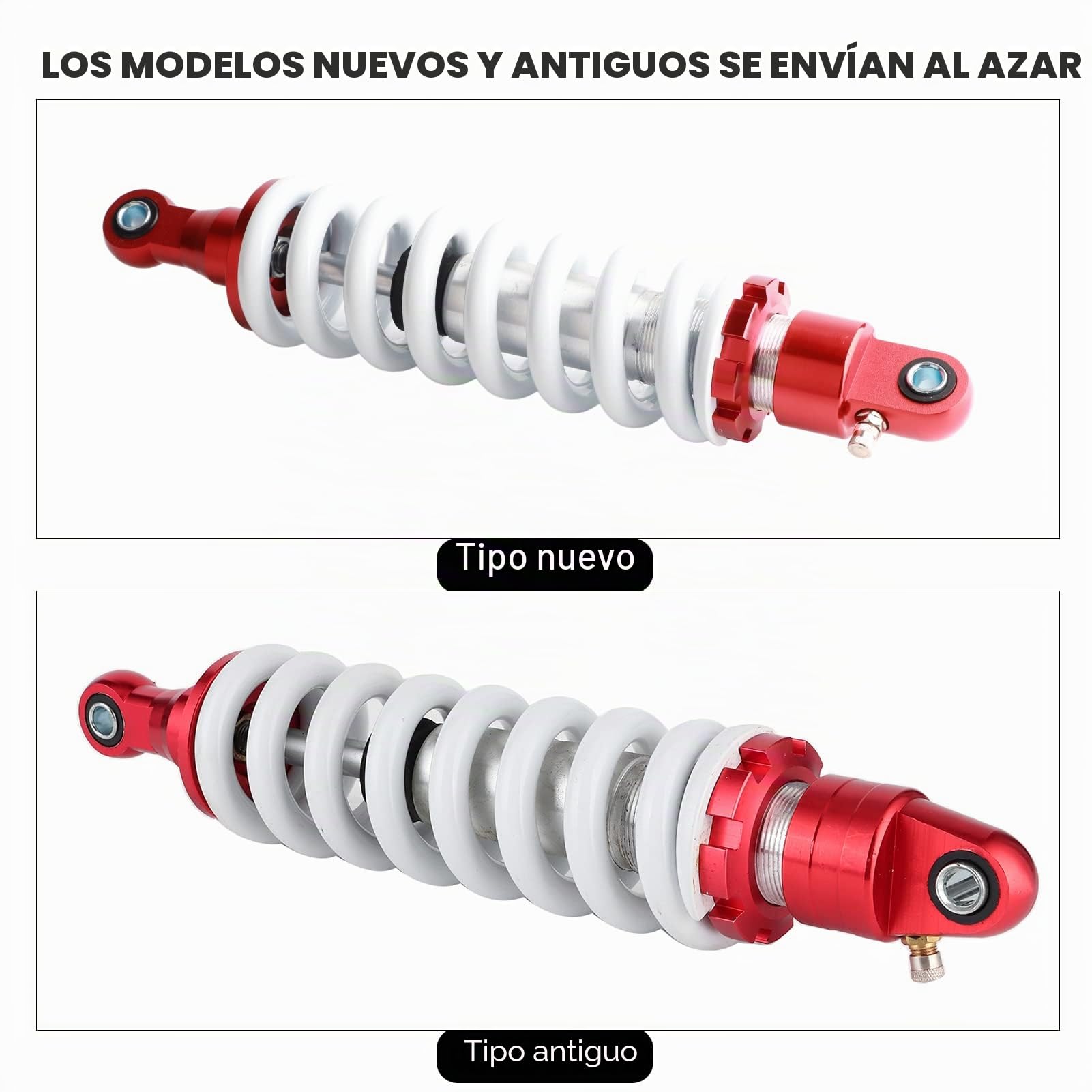Amortiguador de Choque Trasero para Bicicleta de Montaña, Suspensión Universal de 330 mm, Amortiguación Ajustable para Buggy ATV Pit Quad