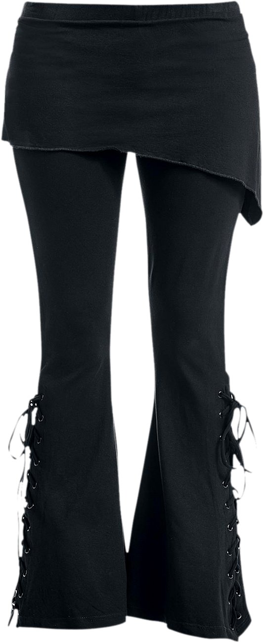 Spiral Direct Urban Fashion - 2In1 Boot-Cut Leggings With Micro Slant Skirt - M - Spi - Spi