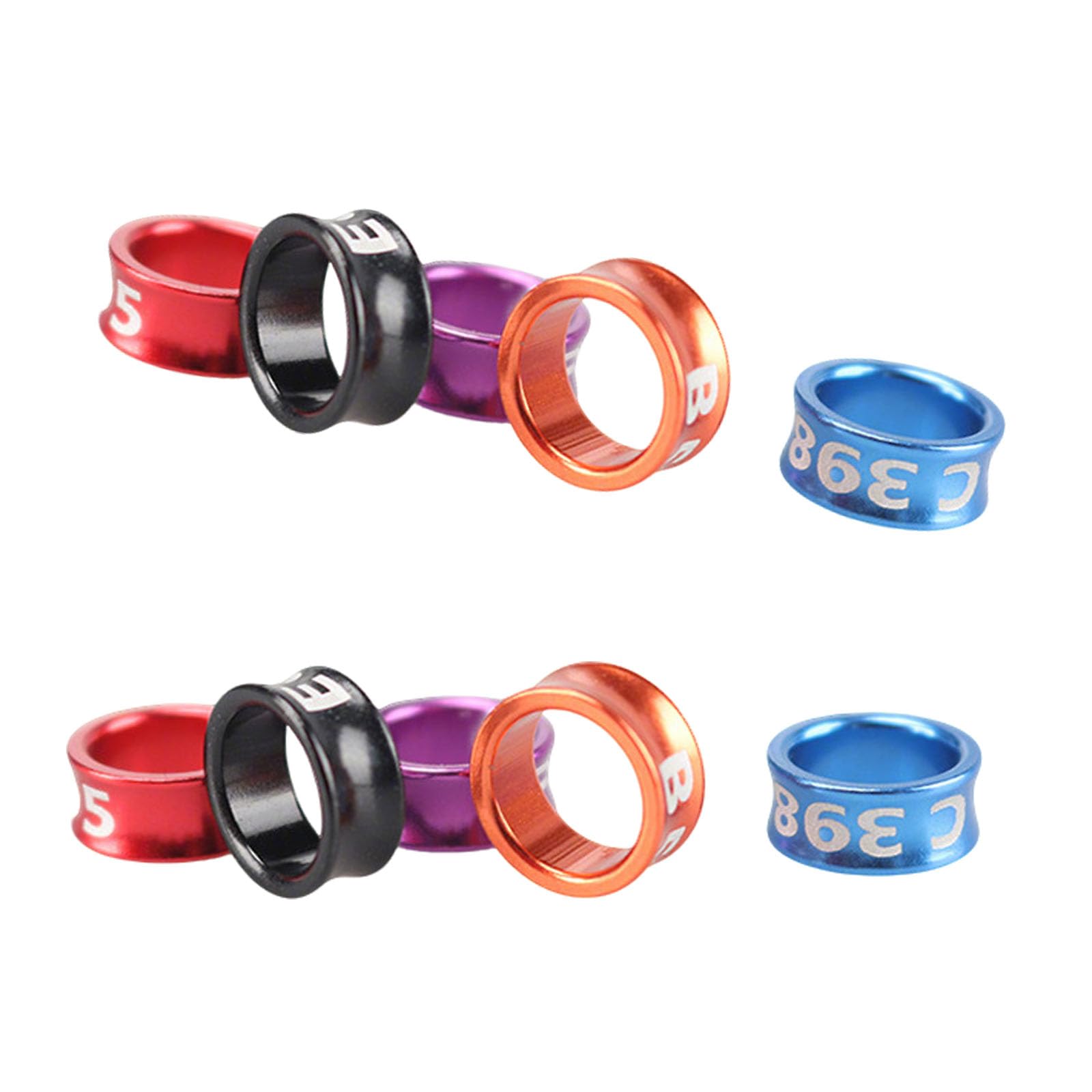 Anillos de Pierna de pájaros de Aluminio de 100 pcs Anillos Cerrados de Palomas ldentificantes Anillos de Entrenamiento de pájaros de Metal Anillos para piernas para Palomas, Loros, peonías