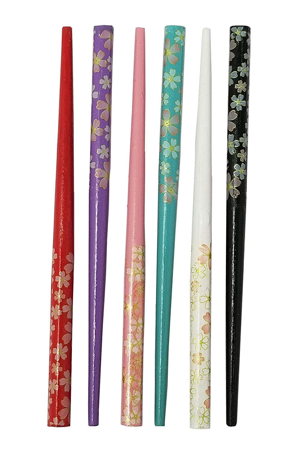 imioxo Wooden Golden Flower Hair Pin Juda Stick Combo for Women(Multicolour) – Pack of 6