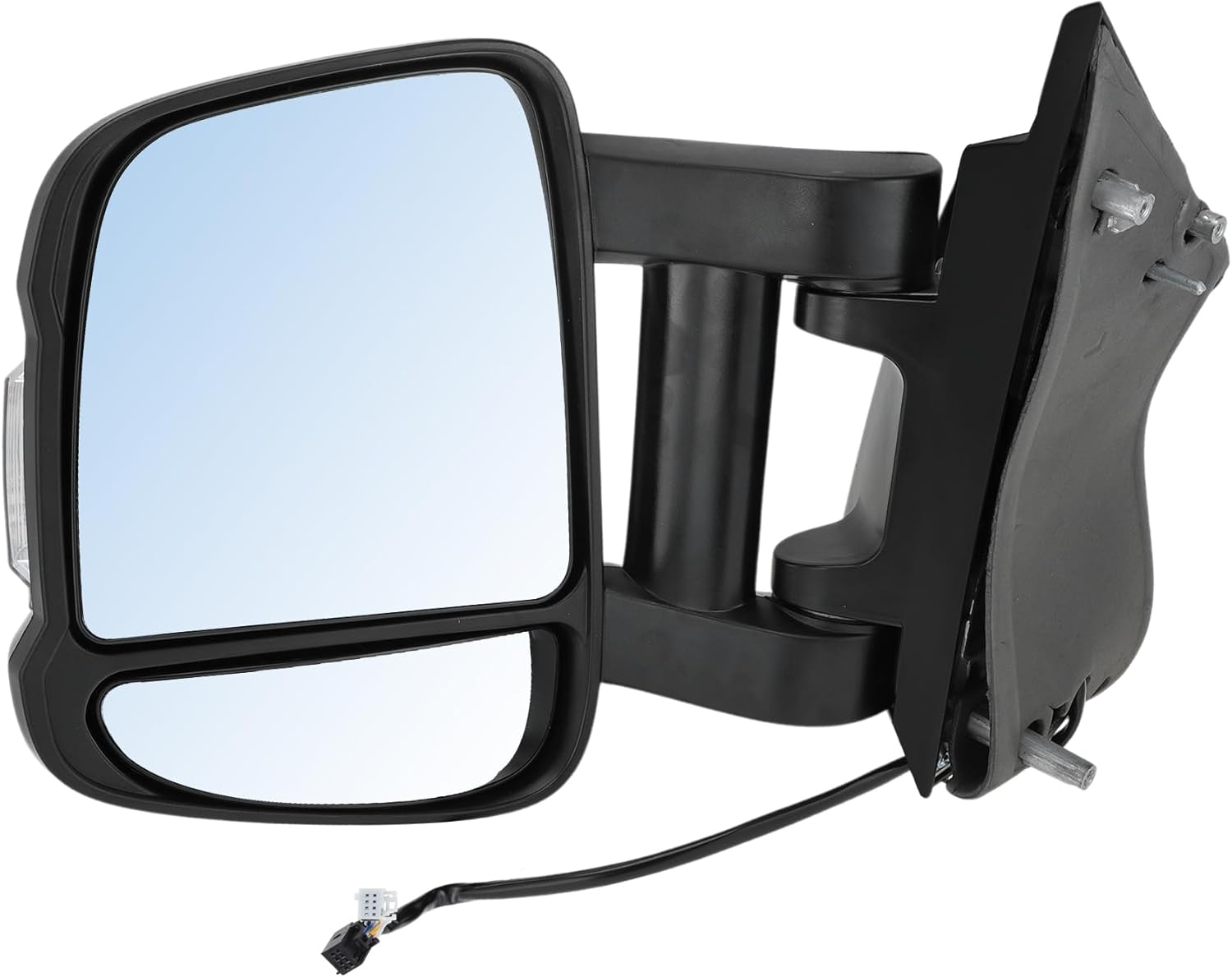 Motoforti 8+2Pins Left Driver Side Mirror Replacement for Ram Promaster 1500 2500 3500 14-23 Power Door Mirror Assembly Heated W/Turn Signal Extented Long Arm Replace#5VE95JXWAD