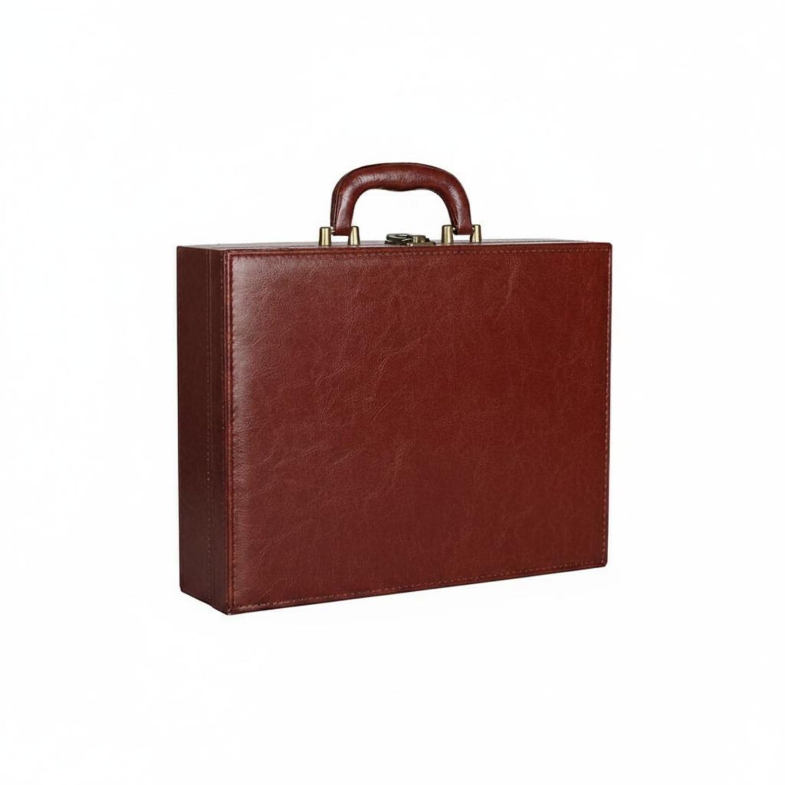 Genuine Estate Handover Box Logo Printing Key Presentation Case Sturdy Portable Key-Safe Box for Property Sellers, Showroom, Maroon, L-image-22