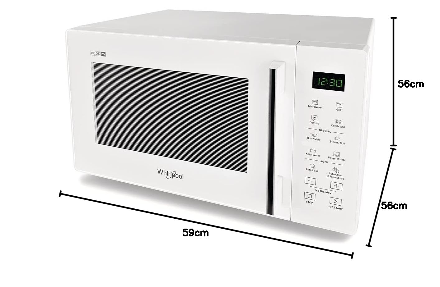Micro-ondes avec Gril Whirlpool Corporation MWP254W 25L Blanc 900 W 25 L