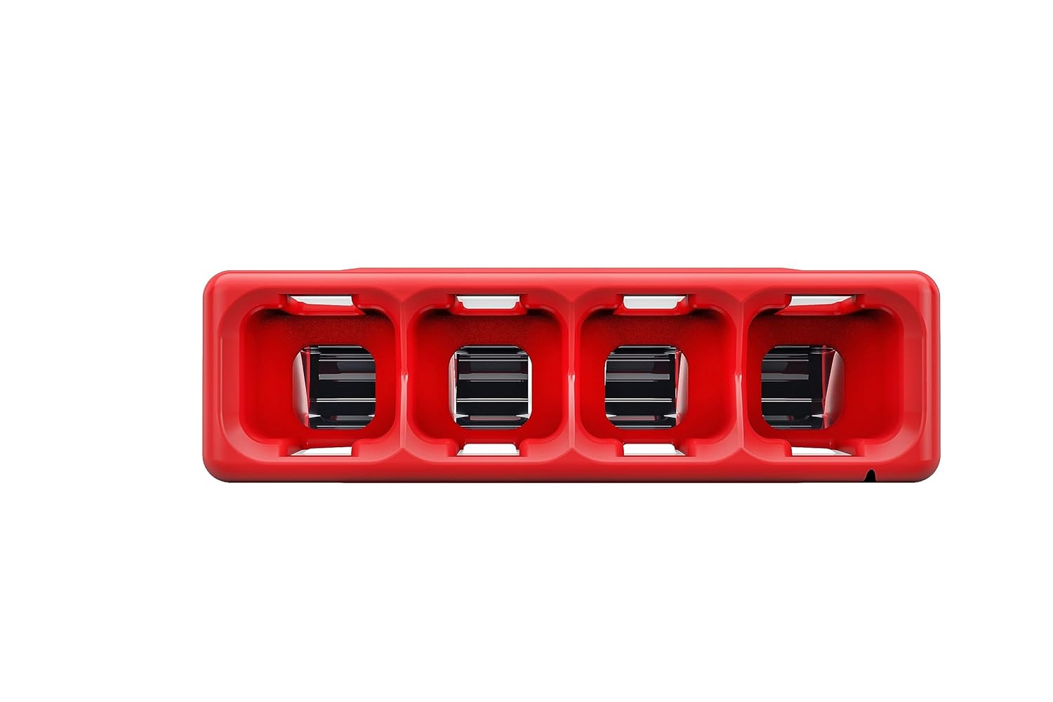 WAGO COMPACT splicing connector; for solid and stranded conductors; max. 4 mm²; 4-conductor; red cover; Surrounding air temperature: max 85°C (T85); 4,00 mm²; transparent, 2773-404 (80 pcs)