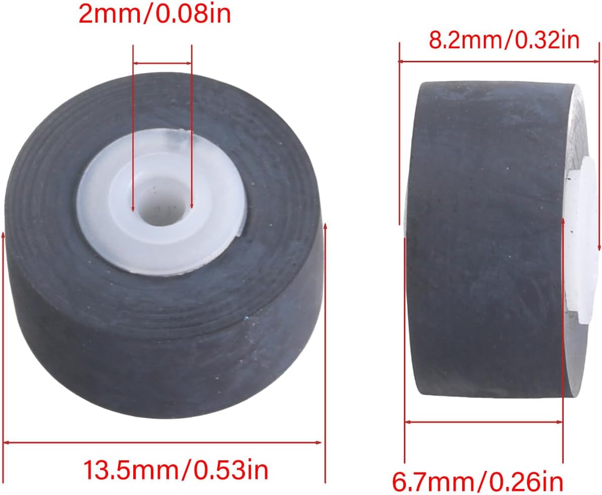 Radio Roller Recorder Belt Pulley for Tape Recorder Pressure Record Pulley Wheel 13.5mm Diameter