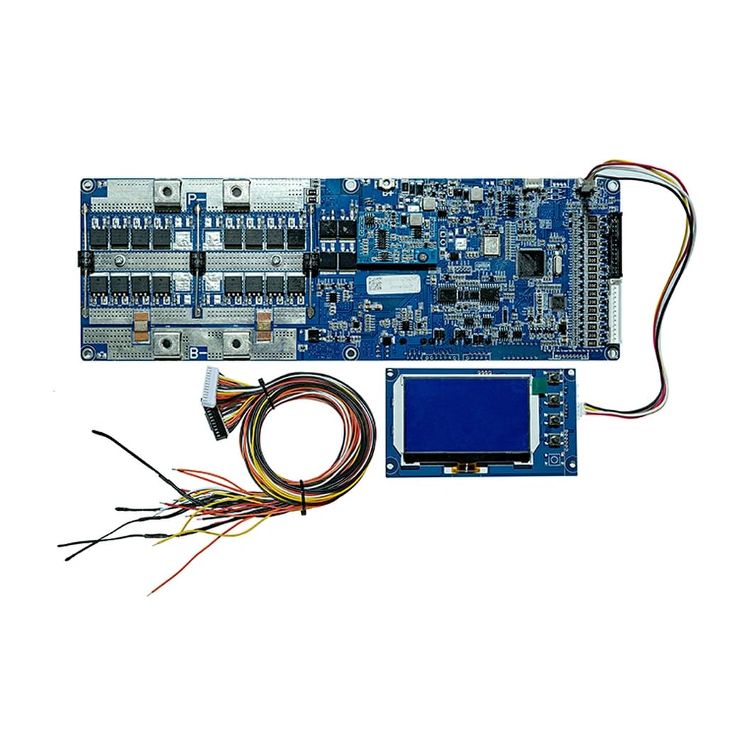 Seplos BMS3.0 50A/100A/150A/200A 24V/48V CAN e RS485 Comunicazione BMS per batterie al litio Smart BMS TypeA (3.0-A 48V 200A 16S+BT + LCD)