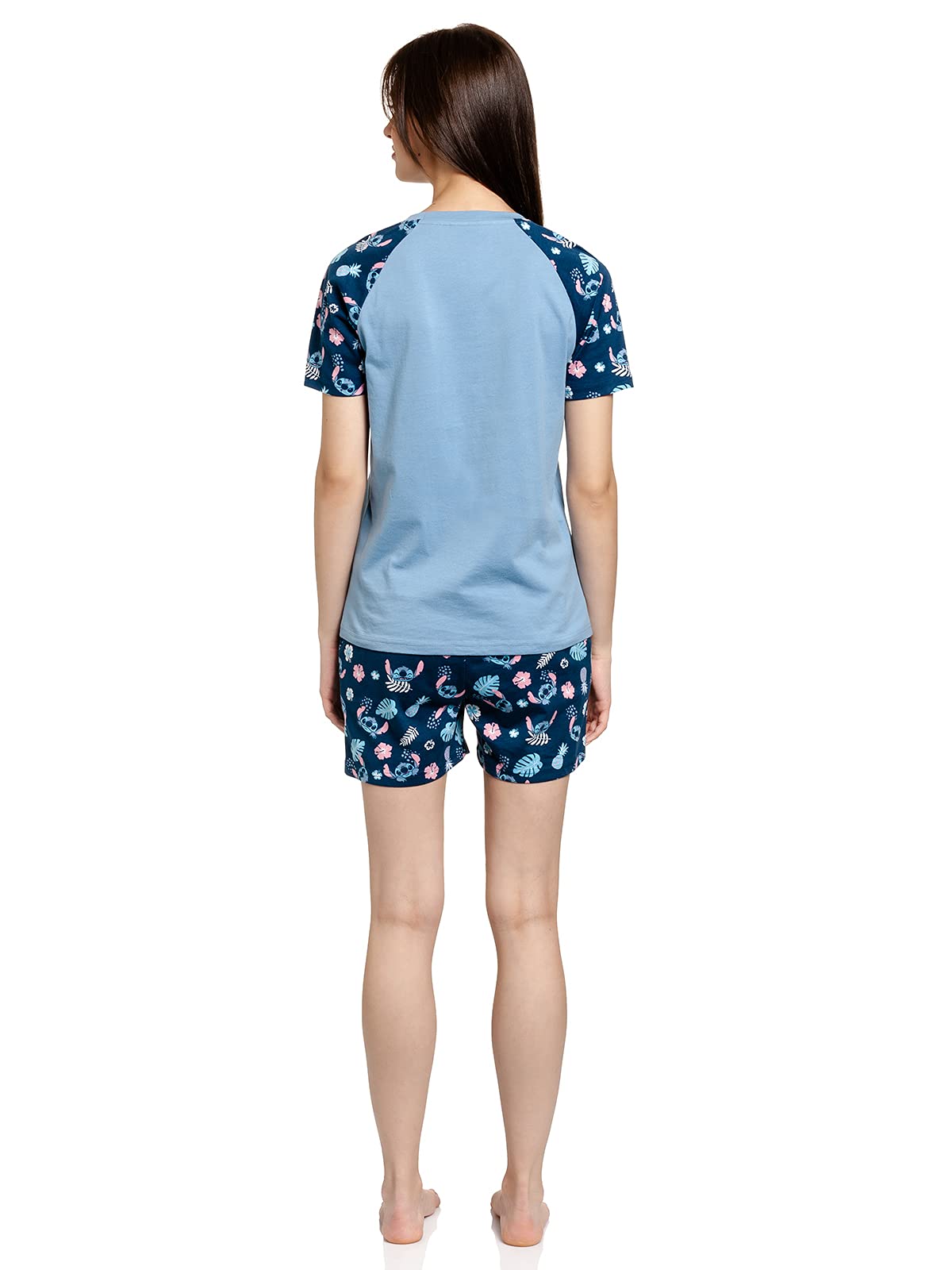 Lilo & Stitch Weird But Cute Femme Pyjama Bleu 100% Coton