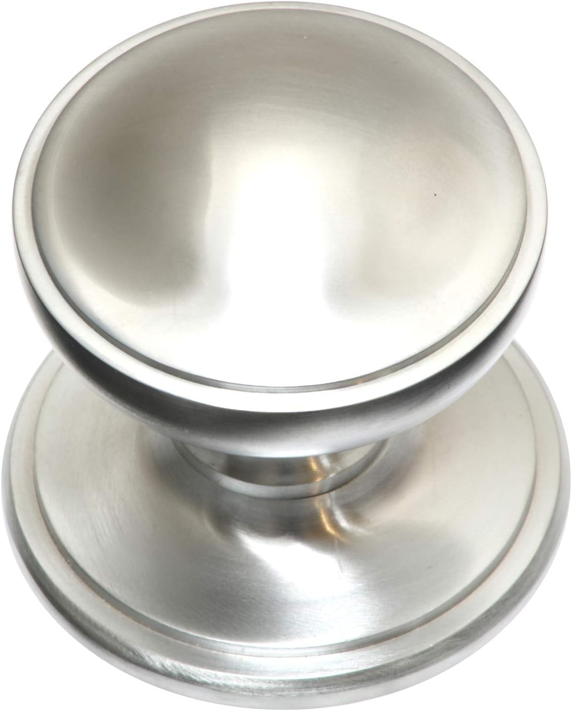 House of Brass Solid Heavy Cast Satin Chrome Victorian Centre Door Knob (Fixed Knob)