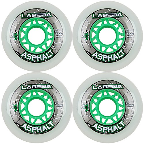 LABEDA WHEELS Inline Roller Hockey GRIPPER ASPHALT OUTDOOR WHITE (72)