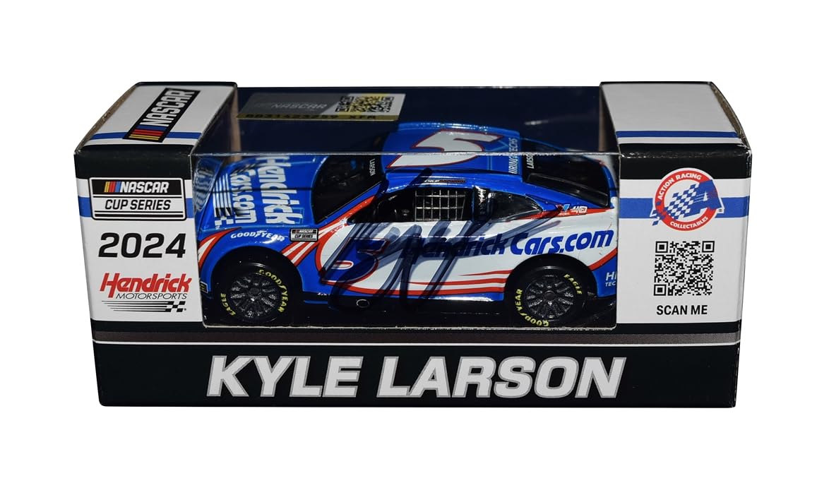 AUTOGRAPHED 2024 Kyle Larson #5 Hendrick Cars Racing (Next Gen Camaro) Signed 1/64 Scale NASCAR Diecast Car with COA