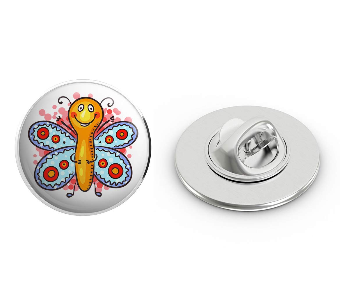 BRK Studio Cute Adorable Wild Wildlife Natural Nature Nursery Cartoon Round Metal 0.75