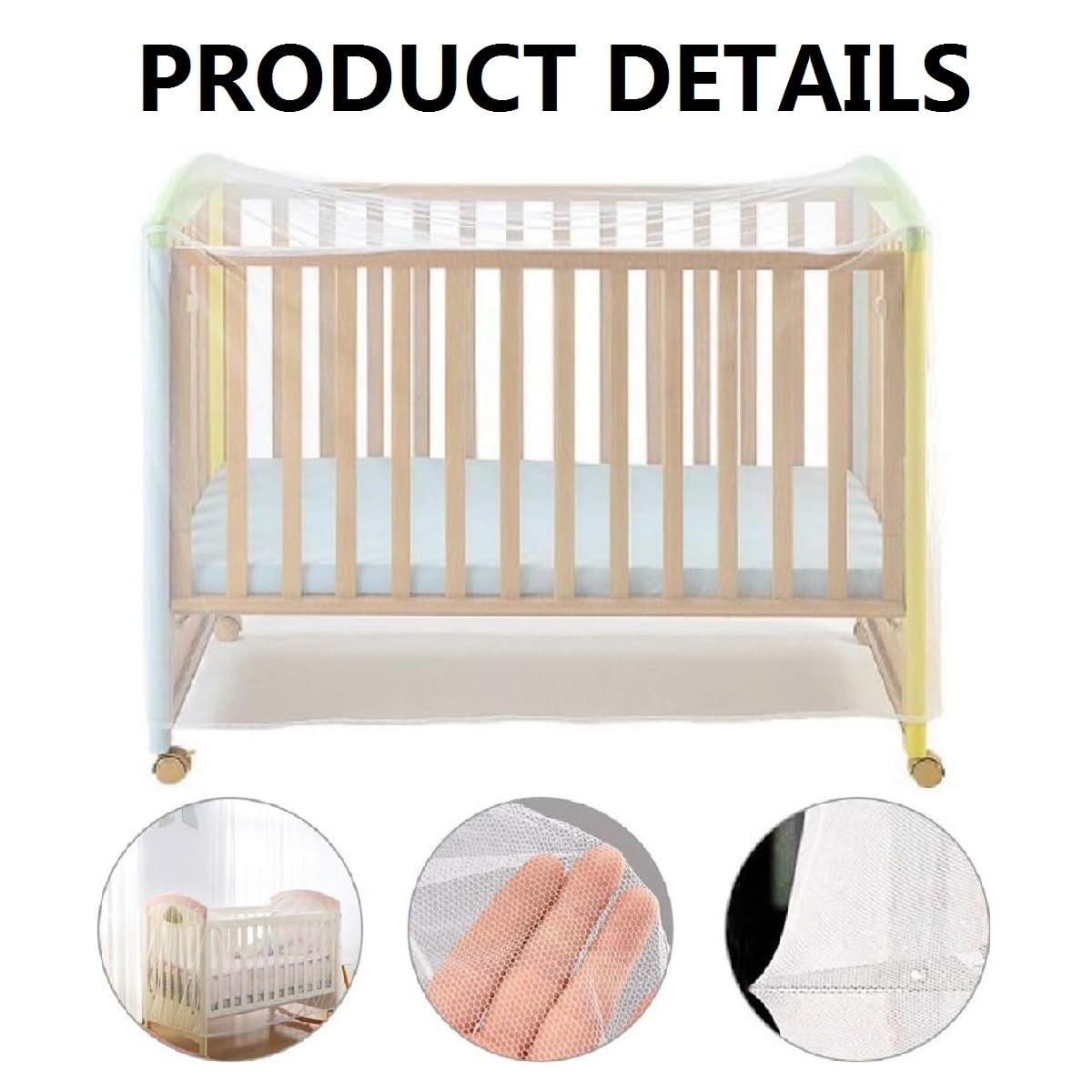 Zanzariera Per Lettino Neonato - Universale Per Culle E Lettini Da Viaggio, Protezione Insetti