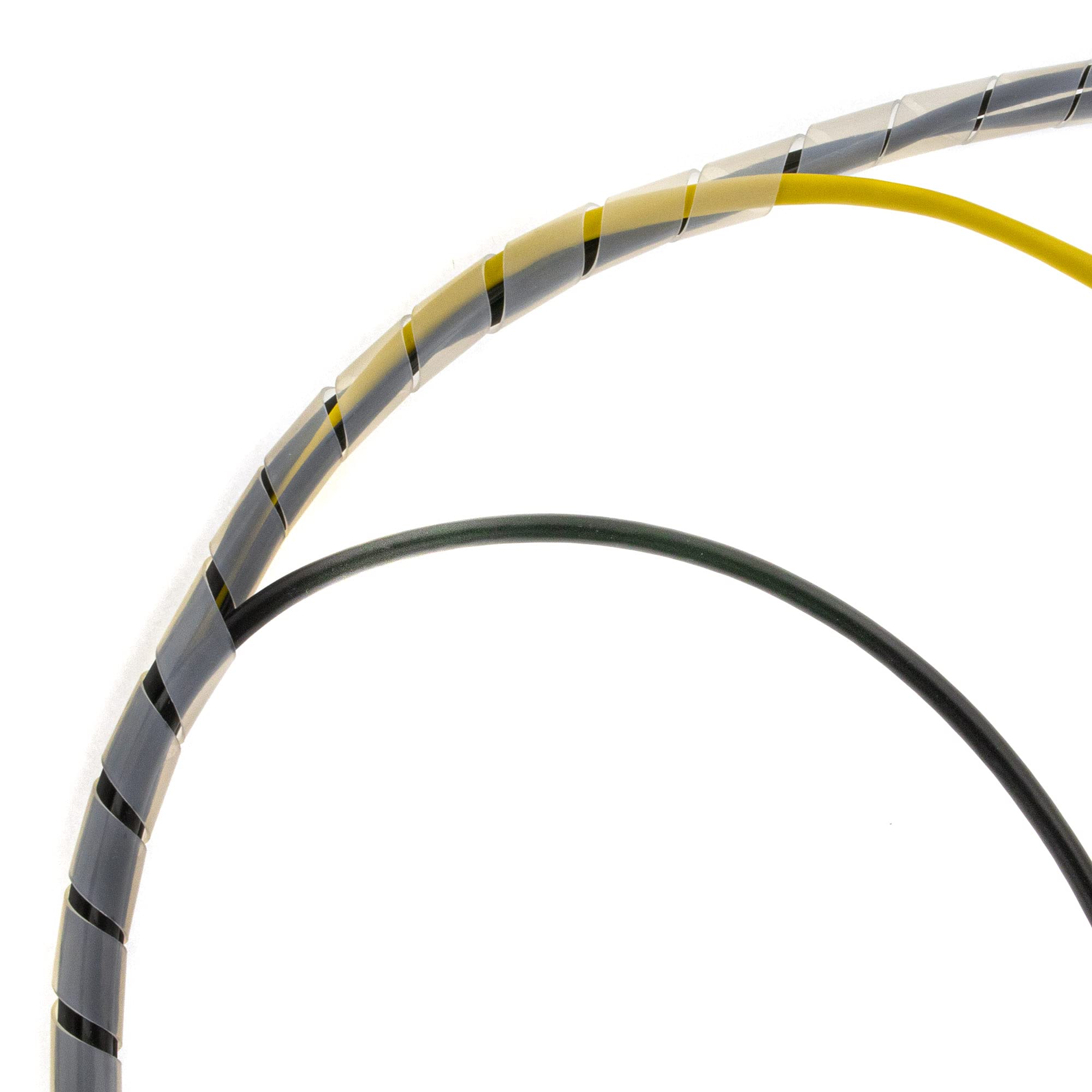SeKi 15537 Nastro A Spirale Nero 10m, Per Cavi Da 6 A 60mm, Organizzatore E Protezione Cavi