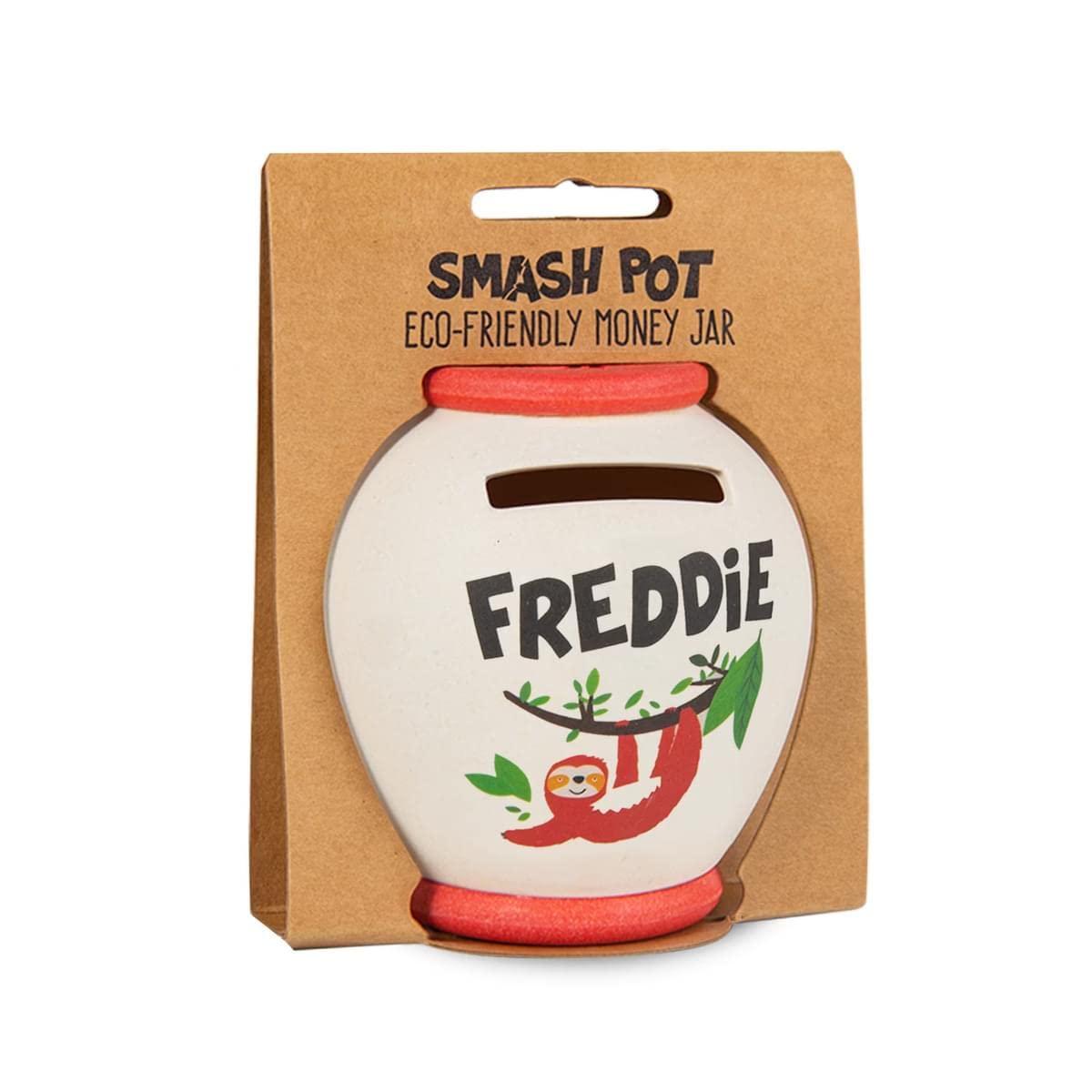 History & Heraldry Personalised Bamboo Smash Pot Money box (Freddie)