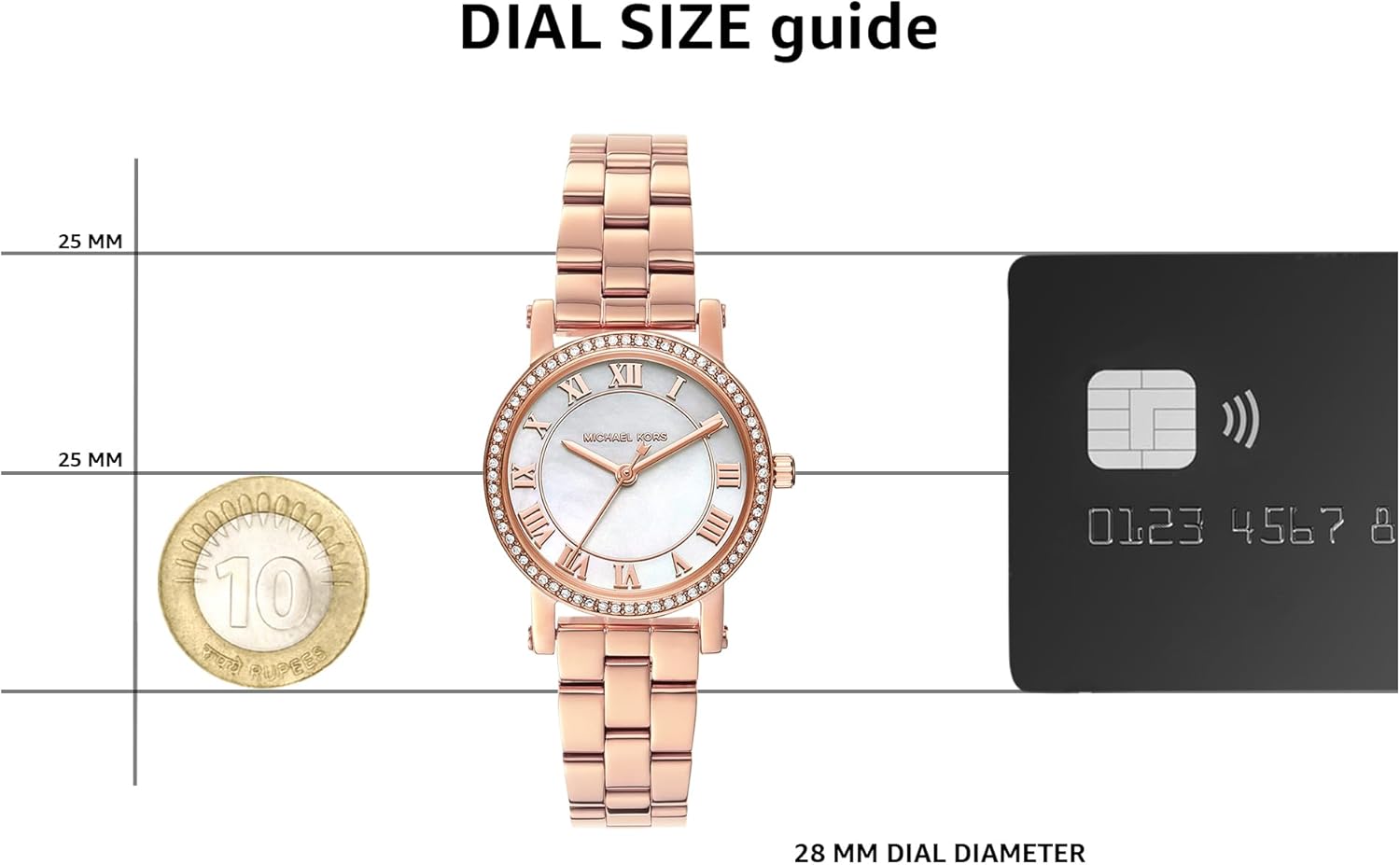 Michael Kors Petite Norie Women's Watch, Stainless Steel Watch for Women - Image 11