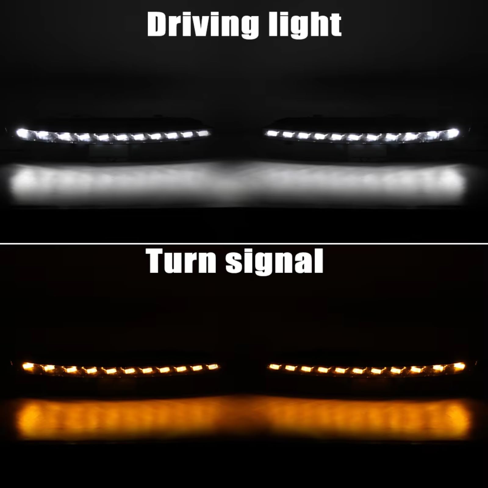 Luci Diurne Auto Per Q7 2010-2015 Funzione Indicatore Direzione Giallo Dinamico Auto DRL Lampadina Fendinebbia Impermeabile Luce Marcia Diurna LED Fari Paraurti Anteriore