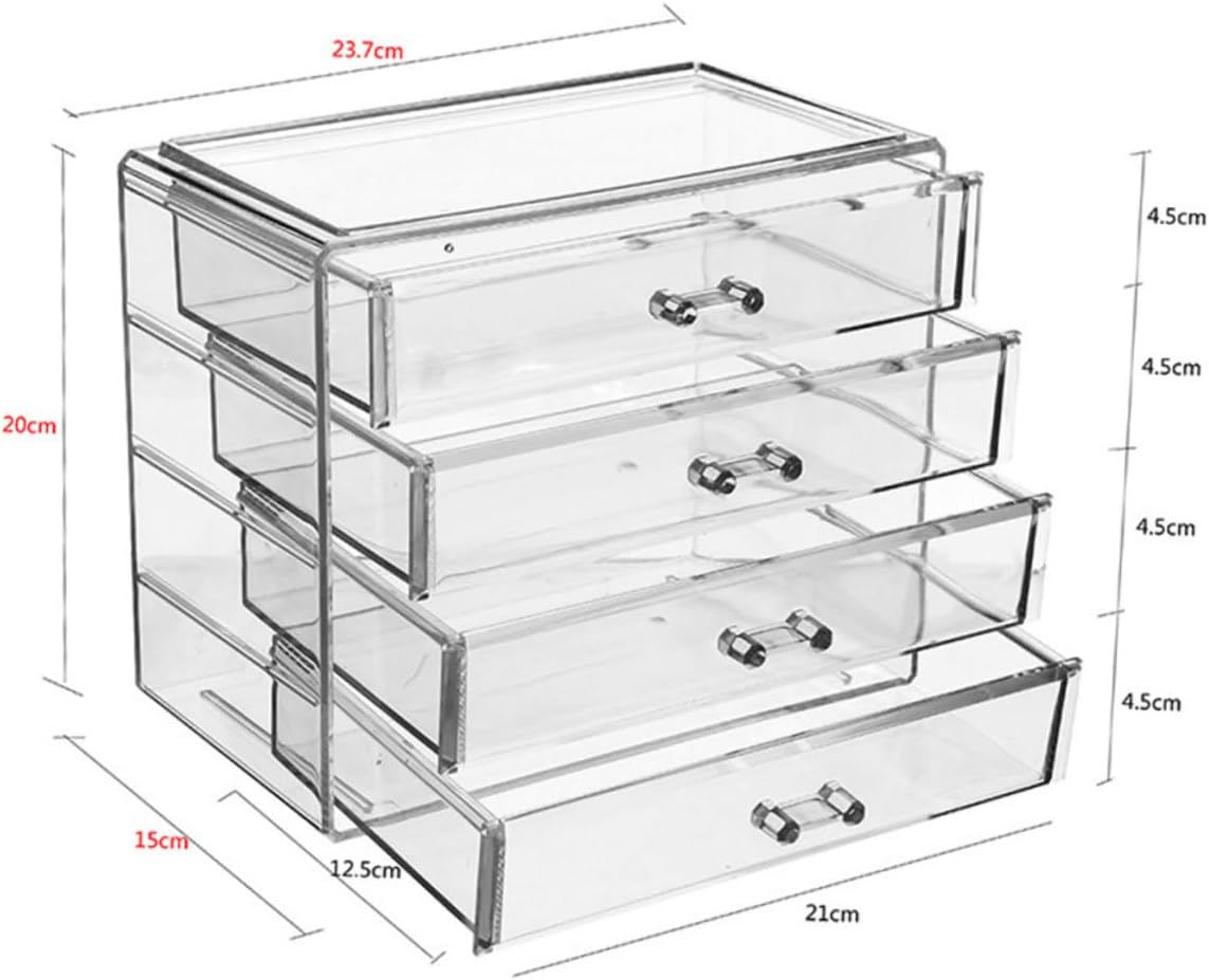 Angoily 1pc Pink Soup Crock with Lid Desktop Key Display Makeup Case Storage Box Make up Drawer
