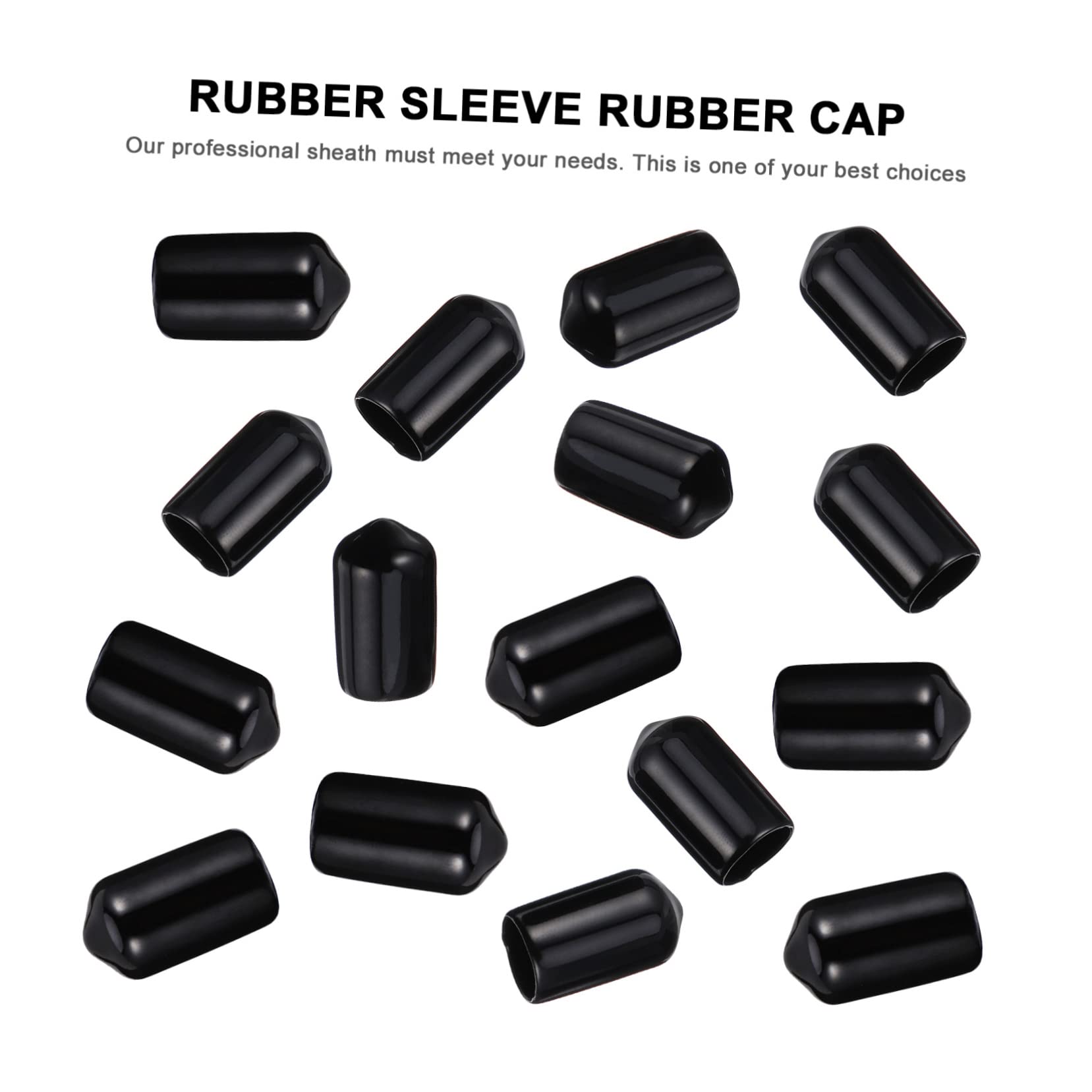 NAMOARLY Protective Cap Covers 200pcs Round Flexible PVC End Caps for Wire Bolt Threaded End Protectors Safety