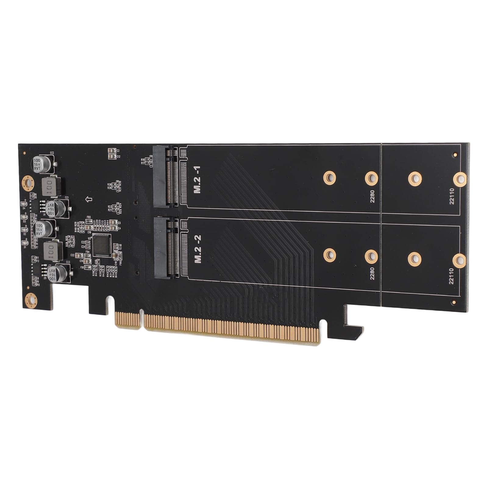 Adattatore PCIE M.2 A 4 Porte – Scheda X16 Con Ventola, Velocità 4x32 Gbps, Supporto NVMe E RAID