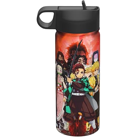 18 Oz Anime Stainless Steel Water Cup | Cartoon Enthusiast's Drinking Essential