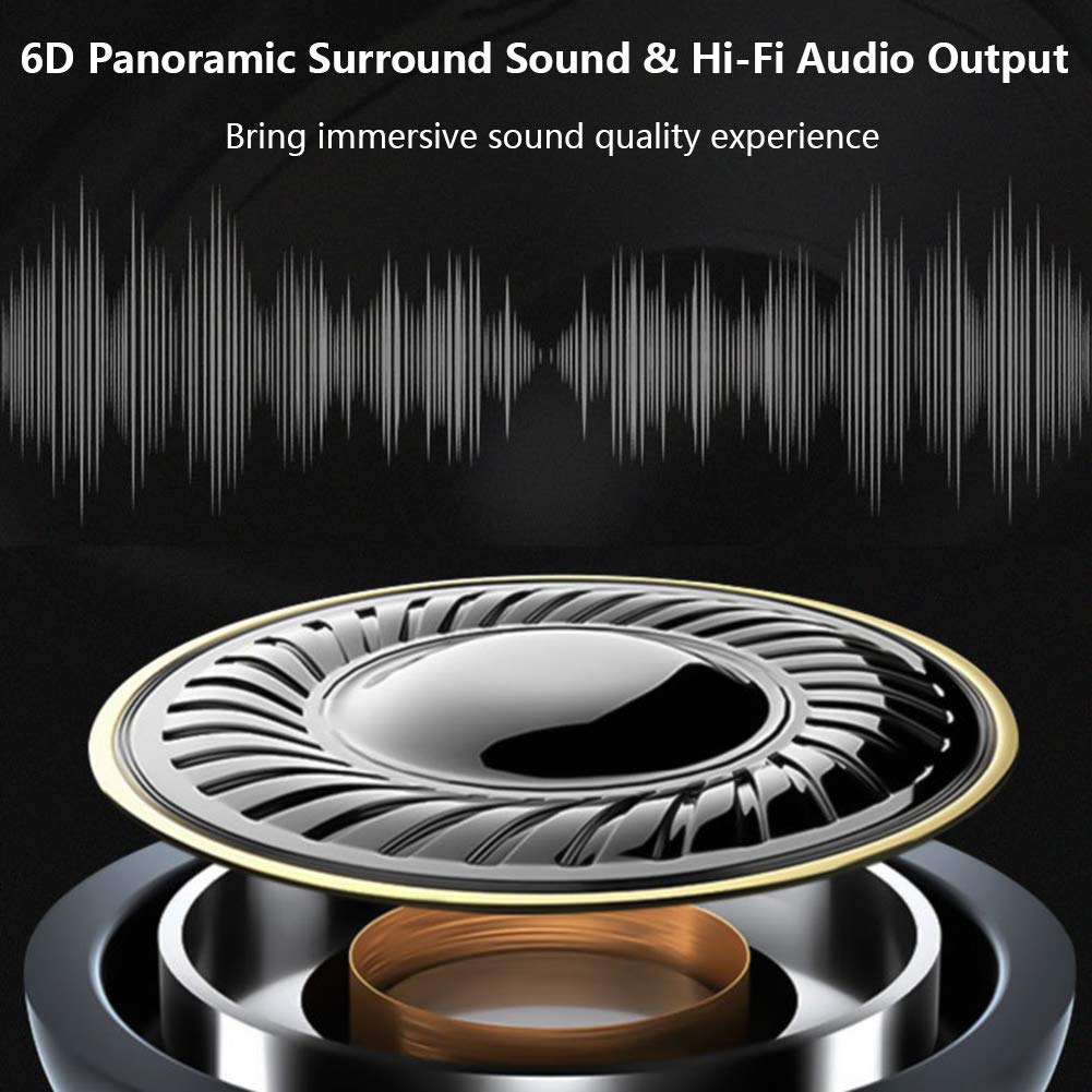 Bezprzewodowe słuchawki sportowe Bluetooth 5.0, otwarte ucho, do biegania, Hi-Fi 6D, stereo, IPX5, wodoodporne, odporne na pot, bezprzewodowe, sportowe, lekkie, dla mężczyzn, kobiet,