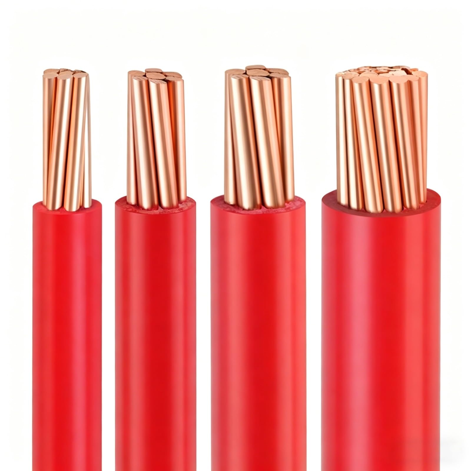 Cable eléctrico rígido de cobre 8AWG para renovar el sistema eléctrico del hogar con 165FT 8