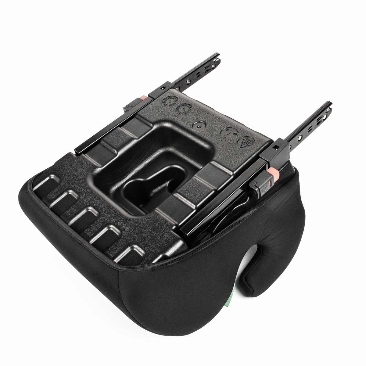 LST Kindersitzerhöhung ISOFIX i-Size ECE R129 125-150cm 15-36kg HDPE Kunststoff ergonomische Armlehnen Gruppe 2&3 Schwarz