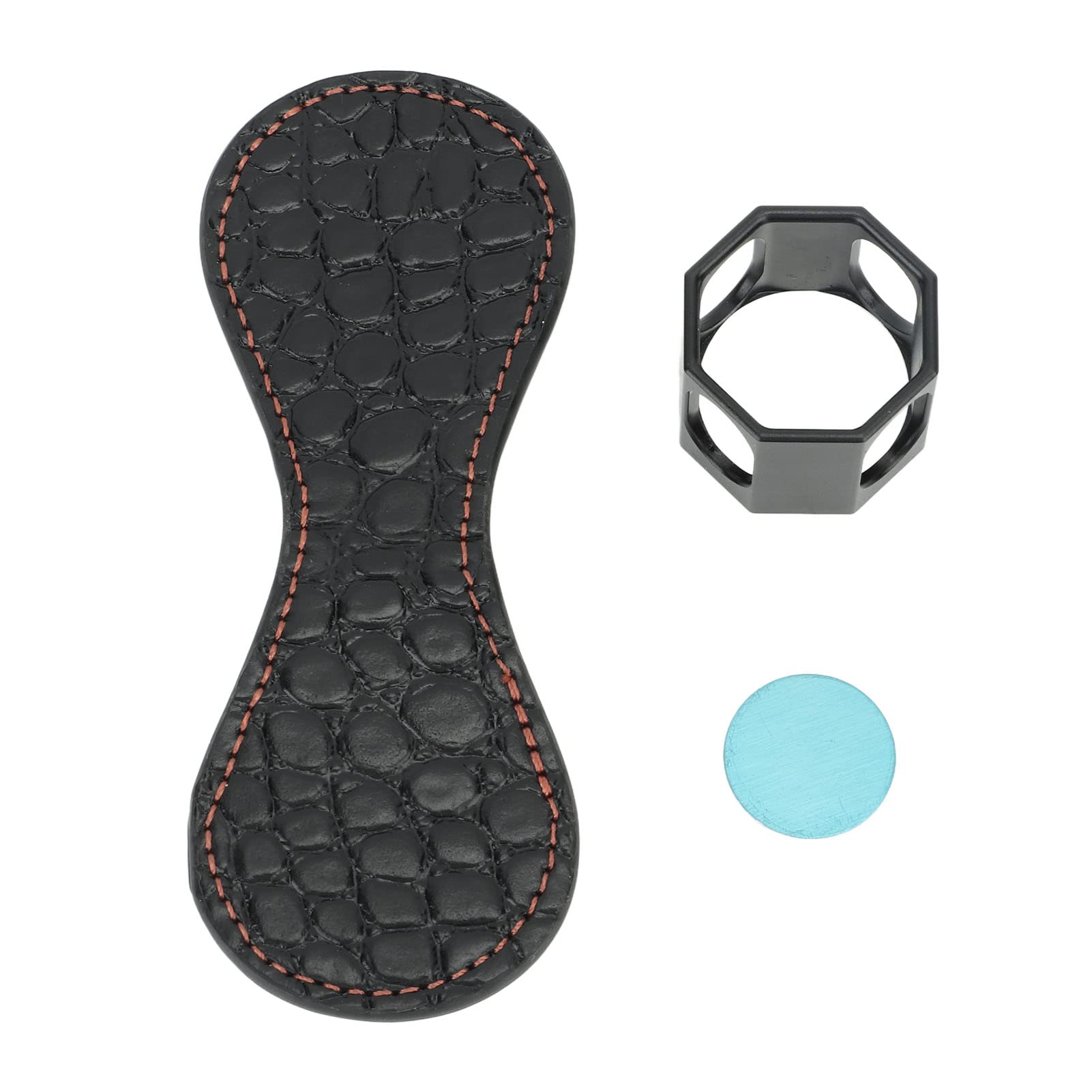 Soporte de Tiza Billar, Magnético Portátil Octogonal con Clip para Taco de Billar, Accesorio Snooker y Suministros Profesionales