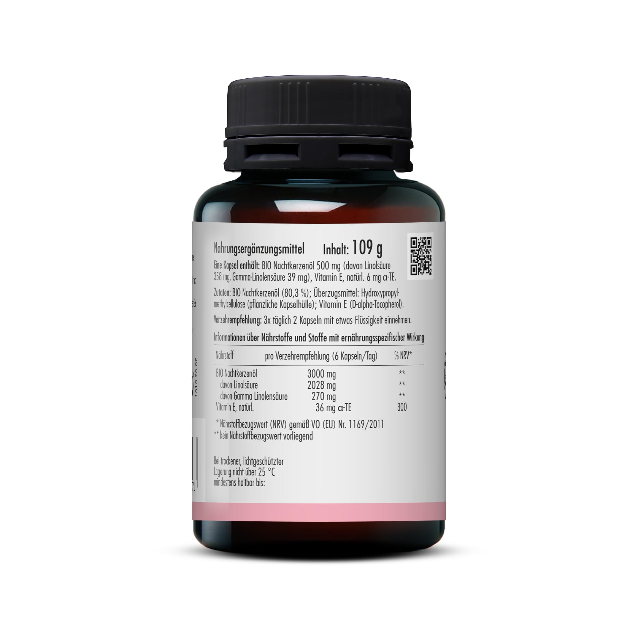 sovita Nachtkerzenöl-Kapseln | Mit den mehrfach ungesättigten Fettsäuren Linolsäure und Gamma- Linolensäure sowie natürlichem Vitamin E | Nahrungsergänzungsmittel | 180 Kapseln