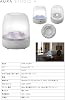 Harman Kardon AURA Studio 4 Wireless Bluetooth Speaker, Ambient Writing, Built-in Subwoofer, Multi-point, Power Cable Drive, Equipped with 3.5mm Analog Input, Recycled Material, Gray