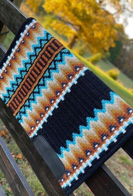 Horse Western Ranch Saddle pad/New Zealand Wool Western Saddle Blanket Top Wool Pad Sensor Flex (Customization Available) SDE18