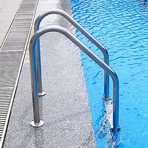 Barandal para piscina acero inoxidable 155 cm miniatura 5