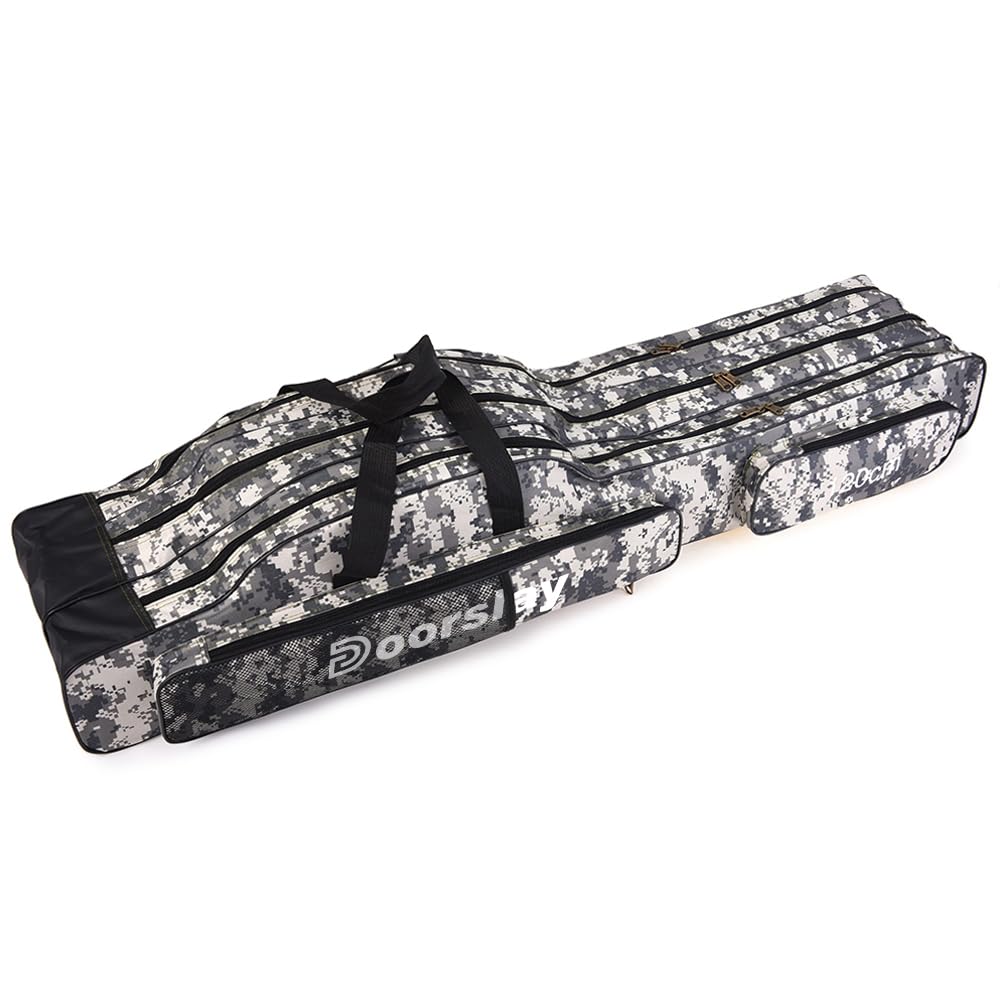 Sac De Pêche Pliable – Portable Fishing Tackle Storage Bag – Noir Polyester – Neuf