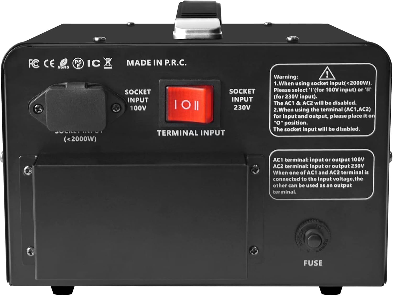 LVYUAN（リョクエン）5000VA 変圧器 高出力2000W 以上電気製品適用