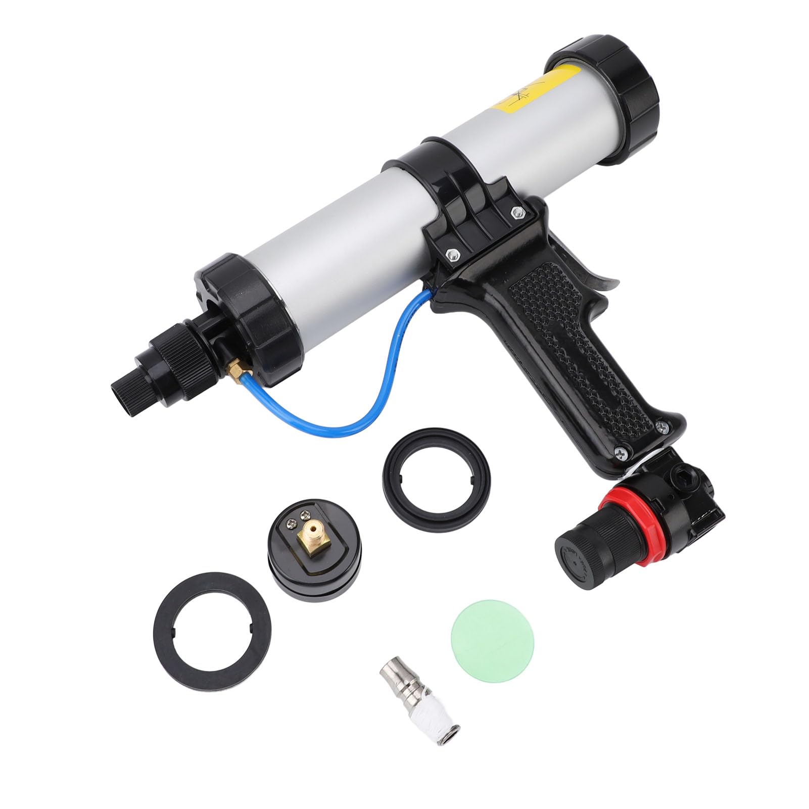 Pistola para Calafatear Salchichas, Herramienta Neumática para Calafatear de Aleación de Aluminio con Costos de Mano de Obra, Dispositivo Aplicador de Masilla Sellador para (310ml)