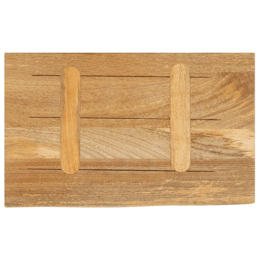 vidaXL Tablero de Mesa Borde Natural Madera Maciza Mango 50x40x3,8 cm, Superficie de Mesa, Tablero de Mesa de Madera, Tablero de reemplazo