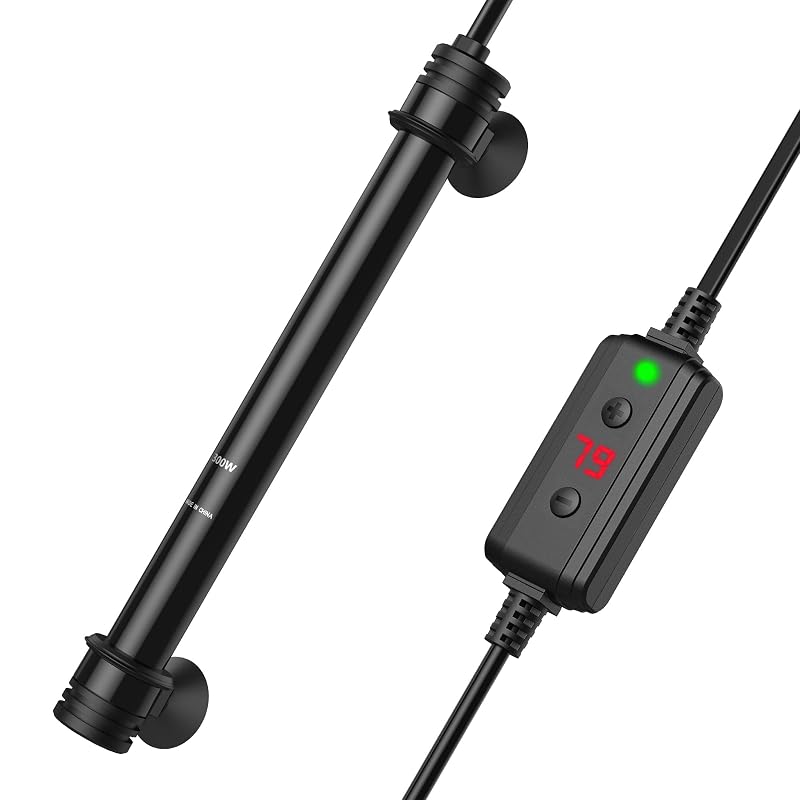Aquecedor para Aquário NICREW 300 W com Controlador de Temperatura Ajustável BH-300, 189–303 L