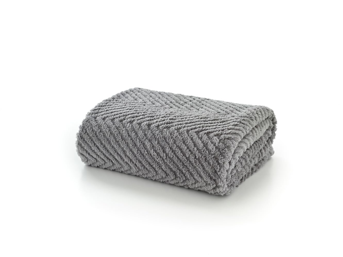 Deyongs Hemsworth Dove Grey Fleece Throw 130 x 170cm