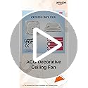Image of ACO Decorative Cassette Ceiling fan AP1624 for Home and Office with Remote control l Rotating Grill l Anti Rust Body (White) (AP1624-R)