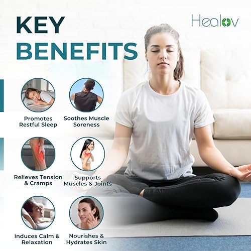 Miniatura 2 de Loción de magnesio – Crema de magnesio calmante pura para relajación, mejor sueño, salud muscular, cuidado de piernas y articulaciones – Mantequilla