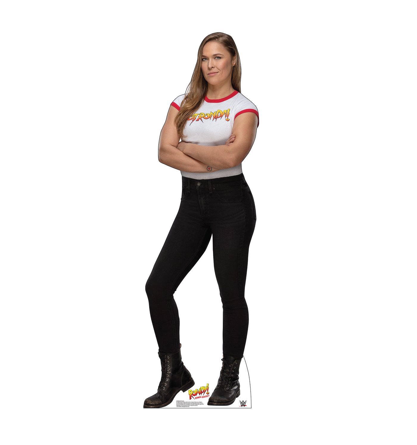 Ronda Rousey WWE silhouette carton pour animer vos soirées de catch américain entre amis