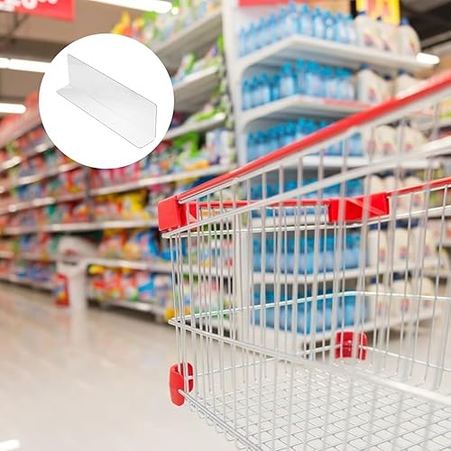 Miniatura 5 de POPETPOP Divisores de estantes para tienda, divisor de estante de acrílico transparente para organizador de ropa, monederos, separadores para