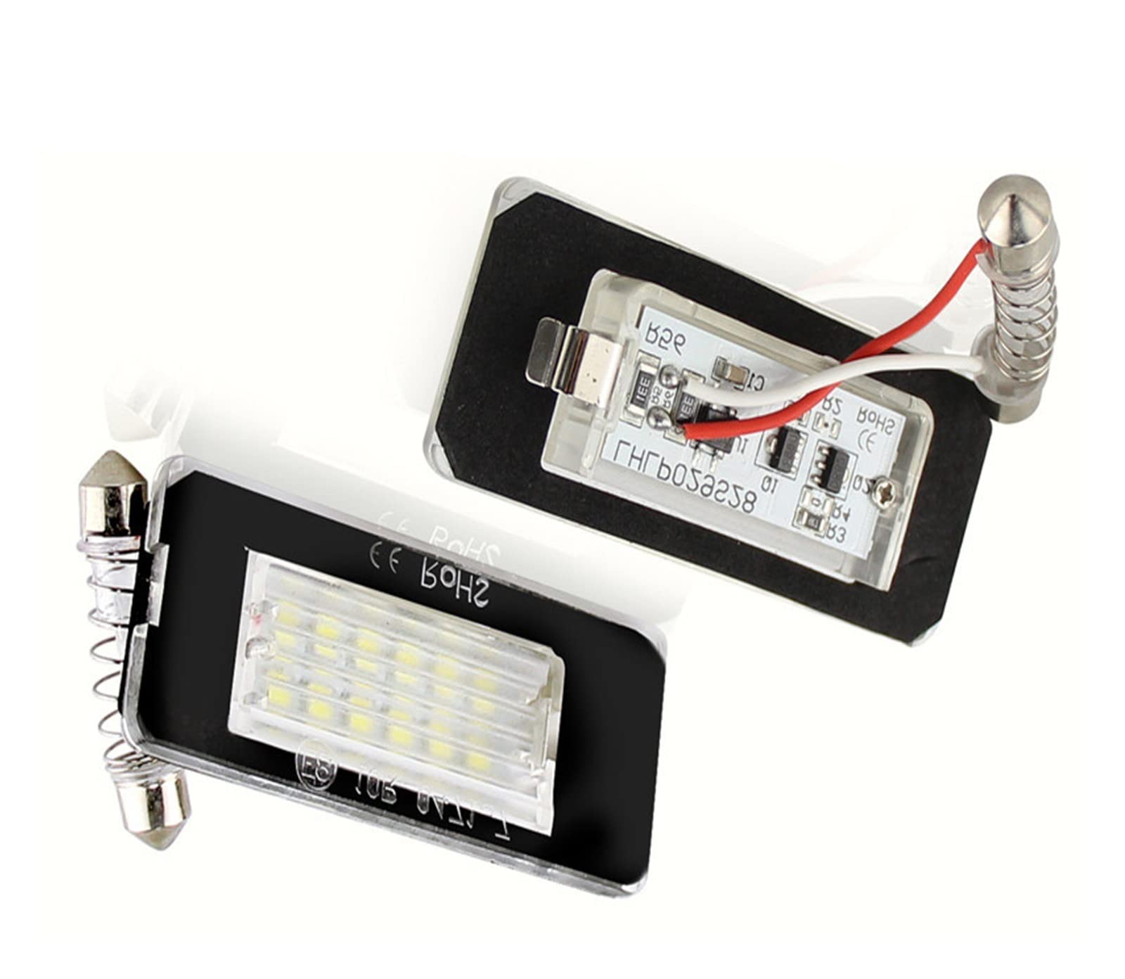 luce targa posteriore 2x Per Cooper MKII R56 Hatchback R57 Convertible R58 Roadster R59 SMD Canbus - Luci Della Targa