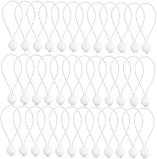 OSALADI 30pcs Elastic Rope Black Tarp Tie Down Elastic Cord Black Bungee Cord White Tie Tarp Tie Down Cord Bungee Cords Heavy Duty Bungee Cords Bungee Balls Small Heavy Duty Tie Down Cords