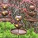 Metal Rain Catchers, Bee Cups Outdoor Garden Decoration, Bees Garden Decoration, Butterfly Feeder, Water Station, Rusty Flower Garden Stakes