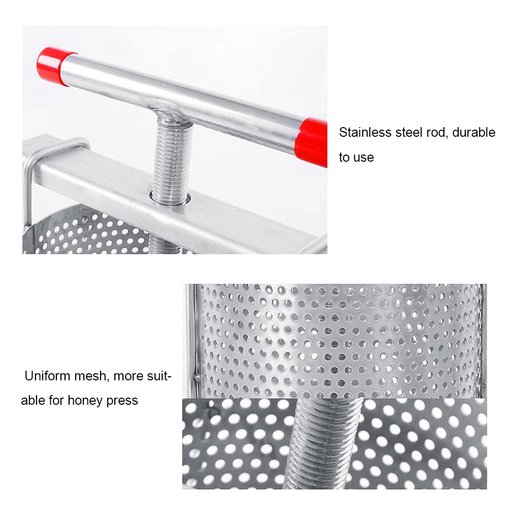 Estrattore manuale per in acciaio inox Pressa Attrezzatura per apicoltura con filtro