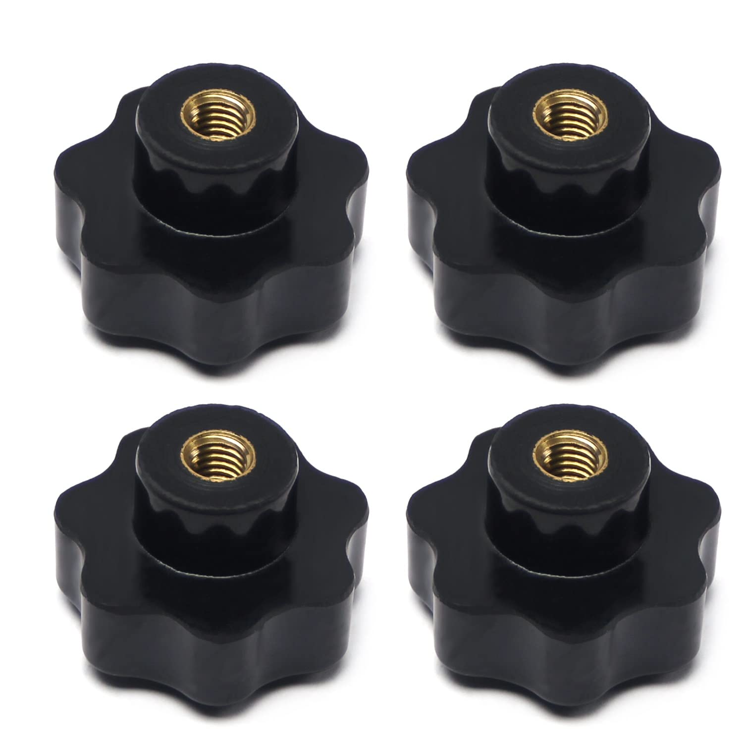 Othmro Lot De 4 Boutons De Serrage à Vis Avec Filetage Femelle M8 X 50 Mm