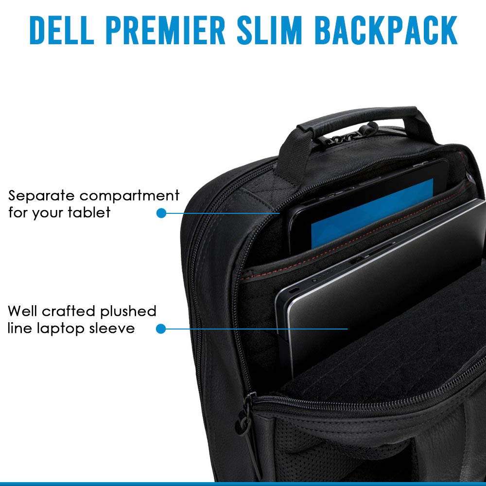 Dell Premier 14 Slim 15 Inch Laptop Backpack Matte Black