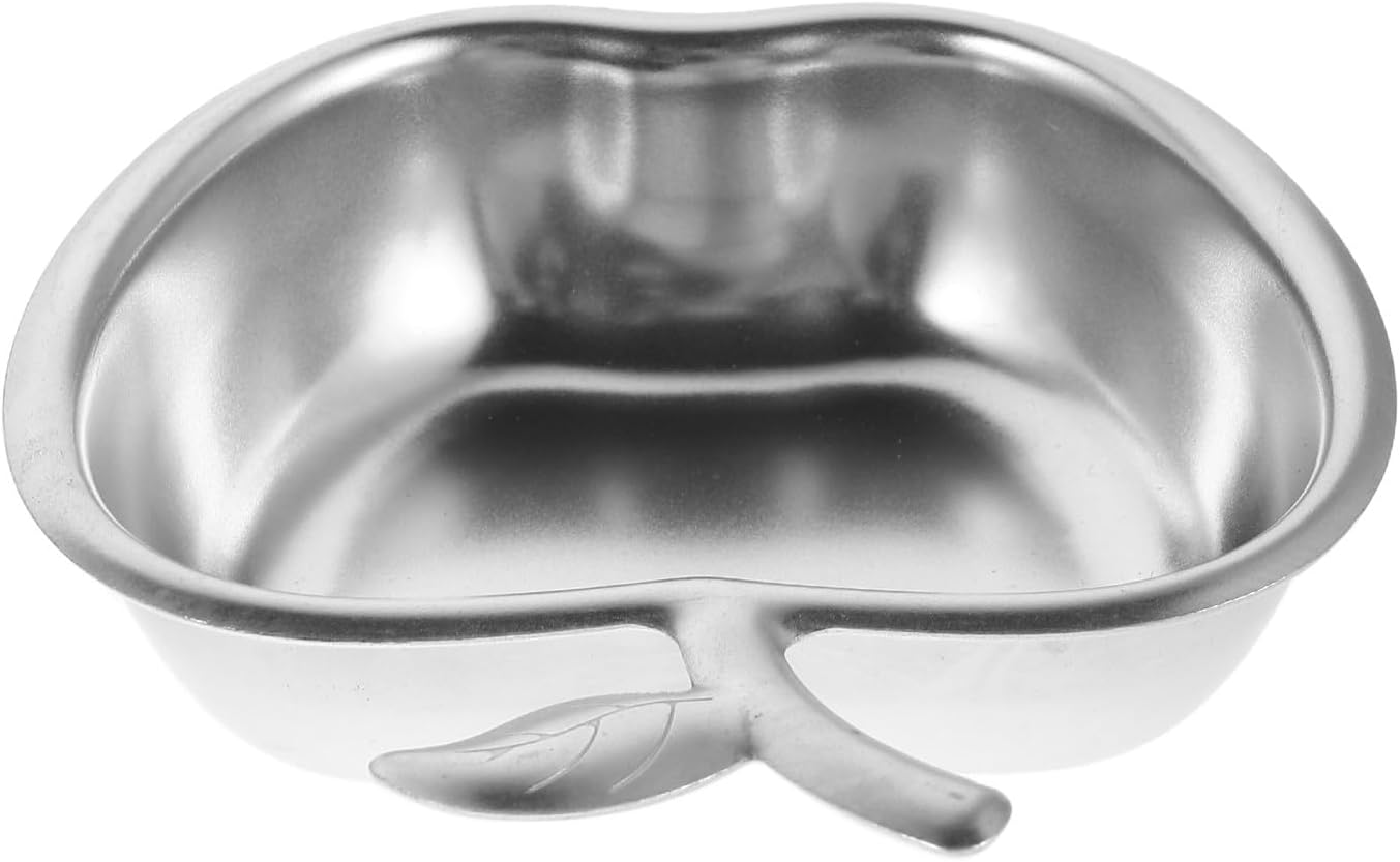 Rosh Hashanah Shaped Honey Dish - Stainless Steel Honey Dish for Jewish New Year Passover Seder Plate Tableware for Celebrations Gatherings