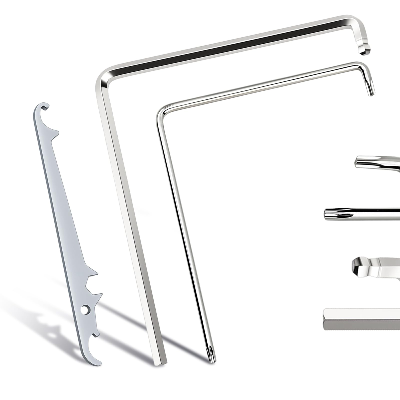 3 Stück hochwertiger Stahl Fenster Einstellwerkzeug Set(2 Fenster Einstellschlüssel und 1 Ecklagerschlüssel) für Fenster & Türen, Fensterbeschläge Ersatzteile